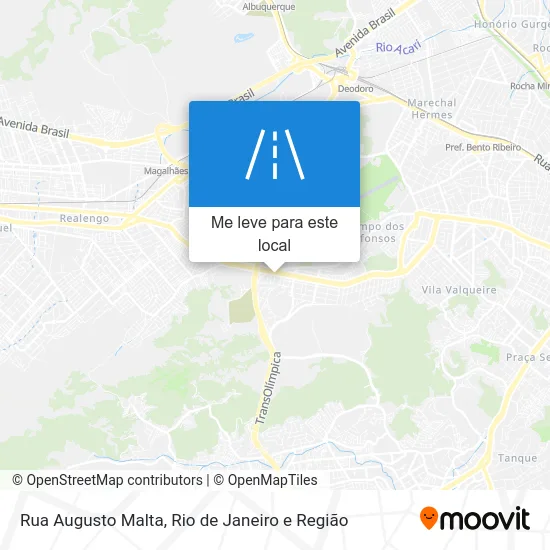 Rua Augusto Malta mapa