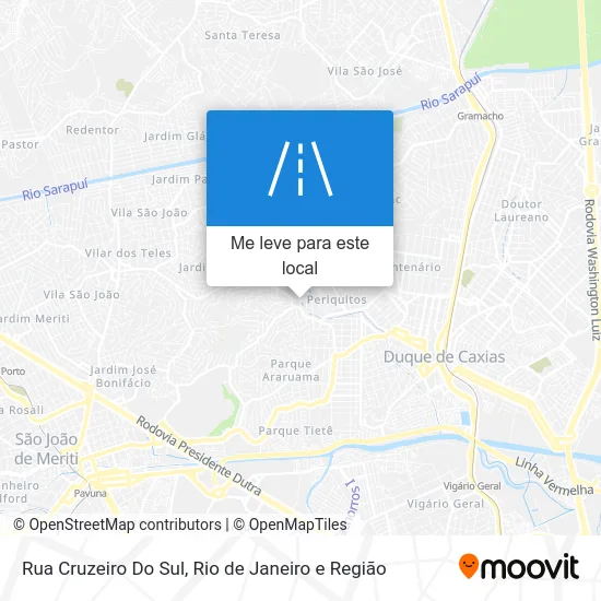 Rua Cruzeiro Do Sul mapa