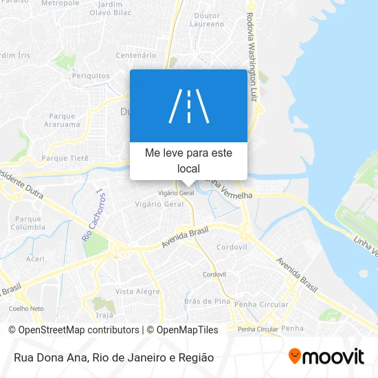 Rua Dona Ana mapa