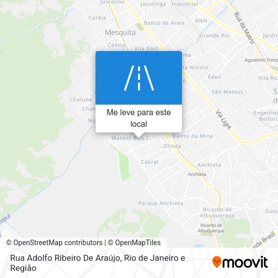Rua Adolfo Ribeiro De Araújo mapa