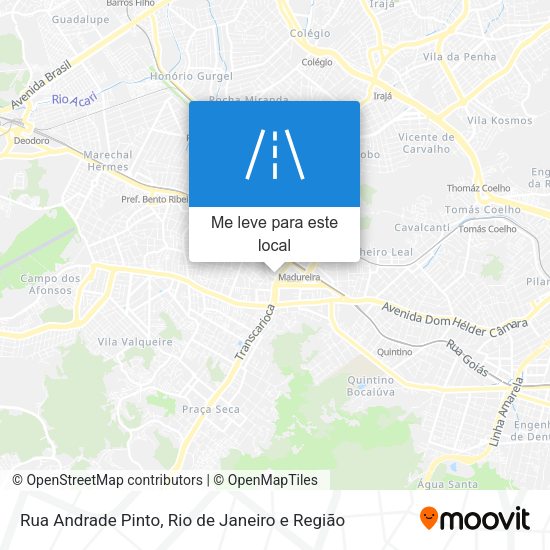 Rua Andrade Pinto mapa