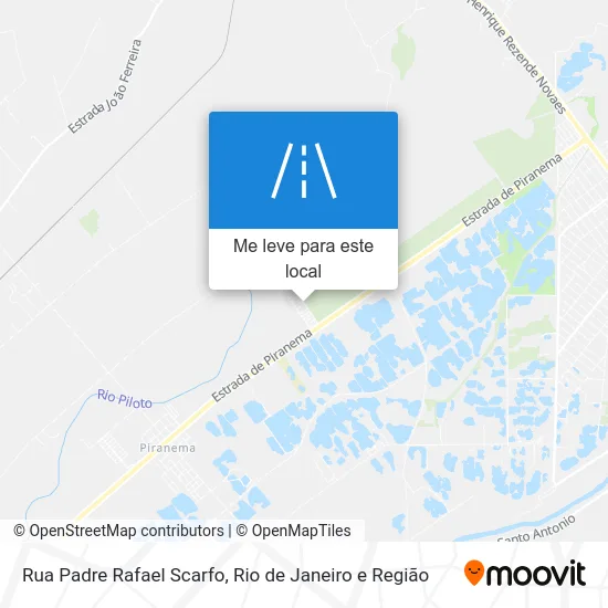 Rua Padre Rafael Scarfo mapa