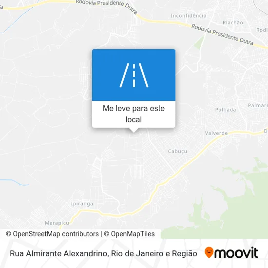 Rua Almirante Alexandrino mapa