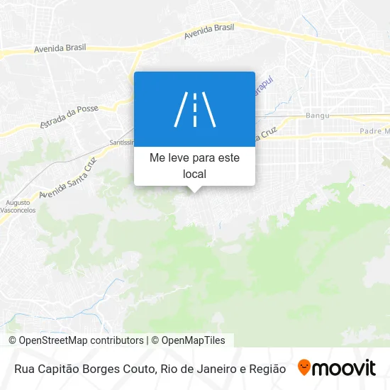 Rua Capitão Borges Couto mapa