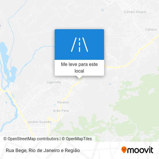 Rua Bege mapa