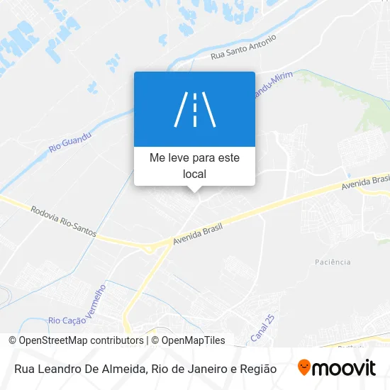 Rua Leandro De Almeida mapa