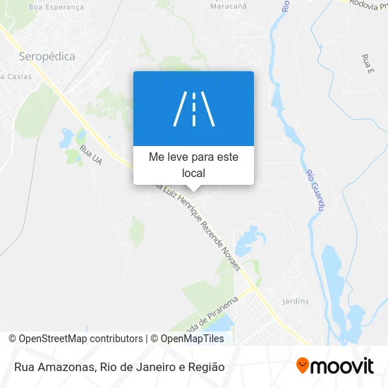 Rua Amazonas mapa