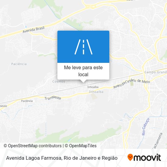 Avenida Lagoa Farmosa mapa