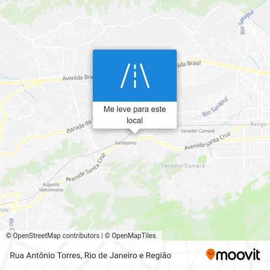 Rua Antônio Torres mapa