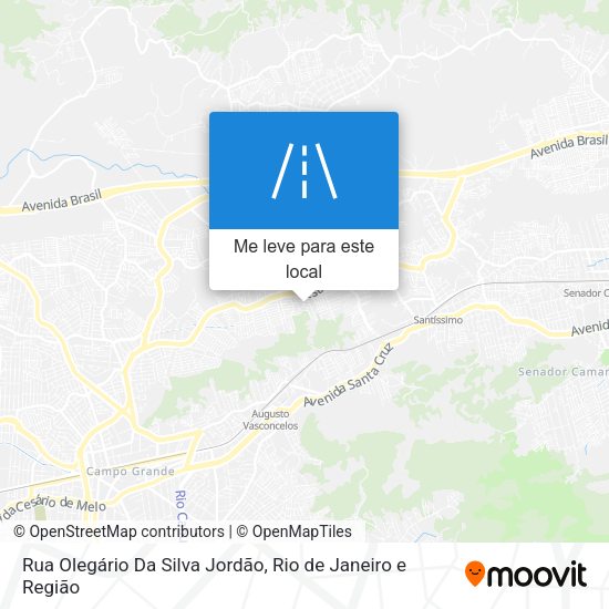 Rua Olegário Da Silva Jordão mapa