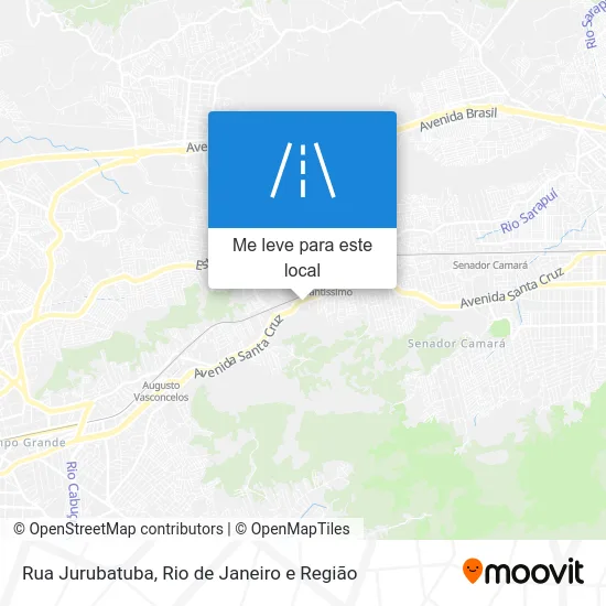 Rua Jurubatuba mapa