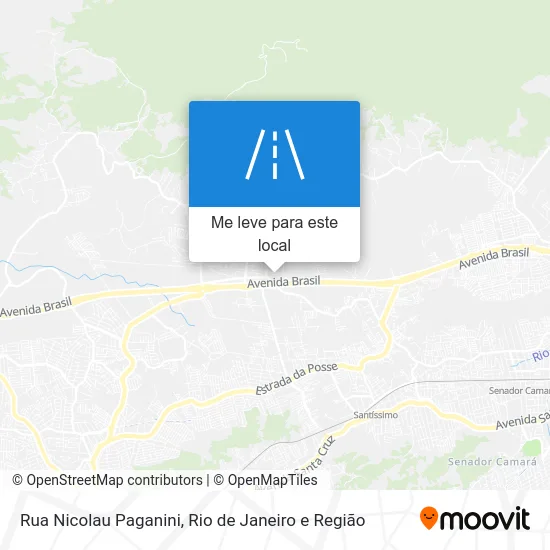 Rua Nicolau Paganini mapa