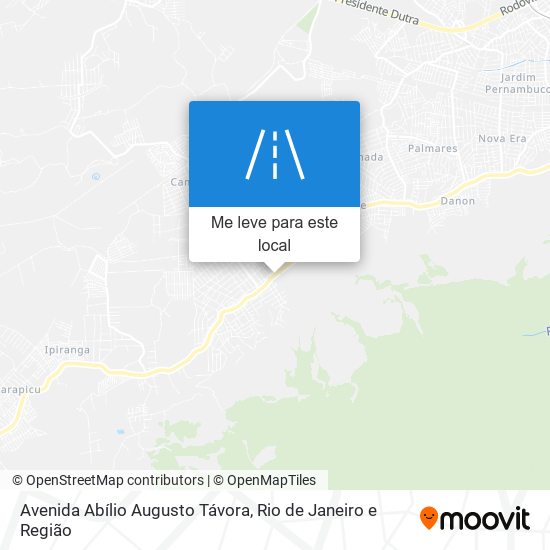 Avenida Abílio Augusto Távora mapa