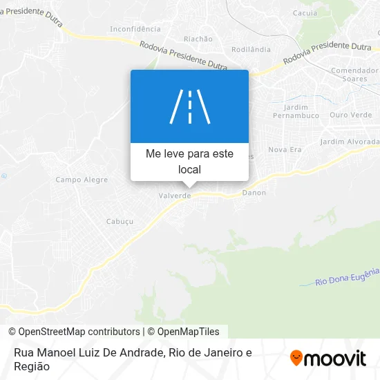 Rua Manoel Luiz De Andrade mapa