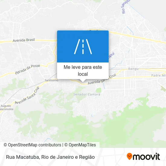 Rua Macatuba mapa