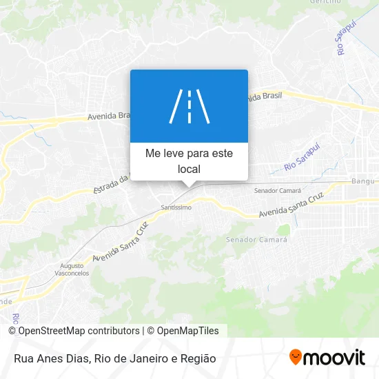 Rua Anes Dias mapa