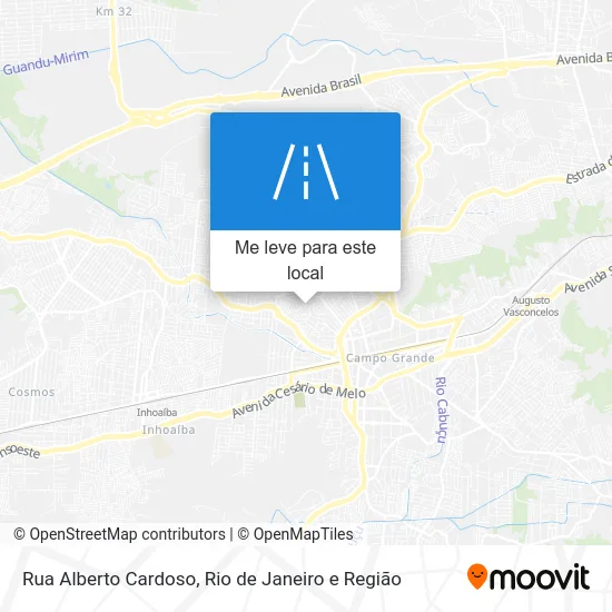 Rua Alberto Cardoso mapa