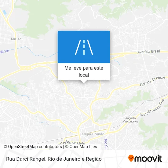 Rua Darci Rangel mapa