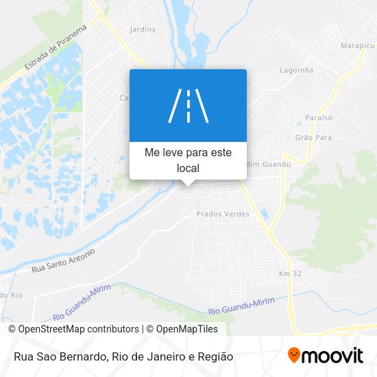 Rua Sao Bernardo mapa