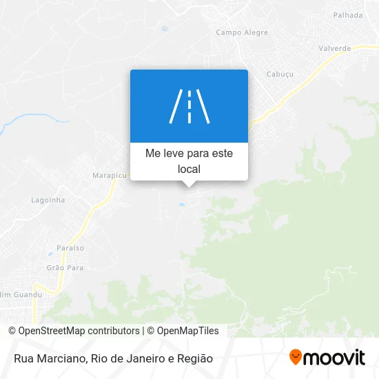 Rua Marciano mapa