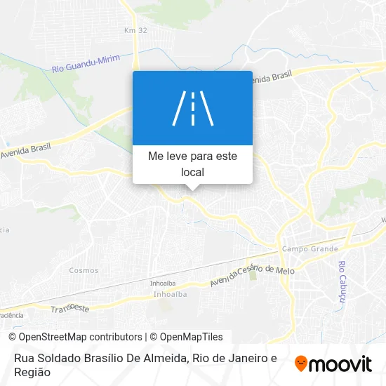 Rua Soldado Brasílio De Almeida mapa