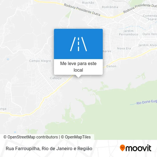 Rua Farroupilha mapa