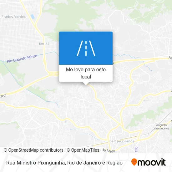 Rua Ministro Pixinguinha mapa