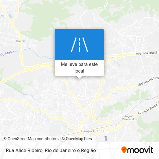 Rua Alice Ribeiro mapa