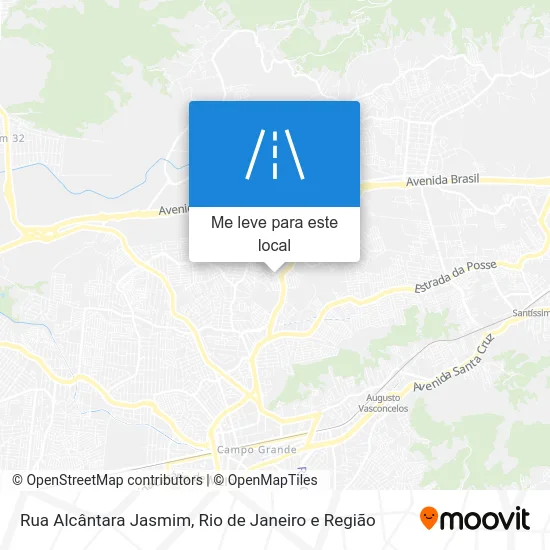 Rua Alcântara Jasmim mapa