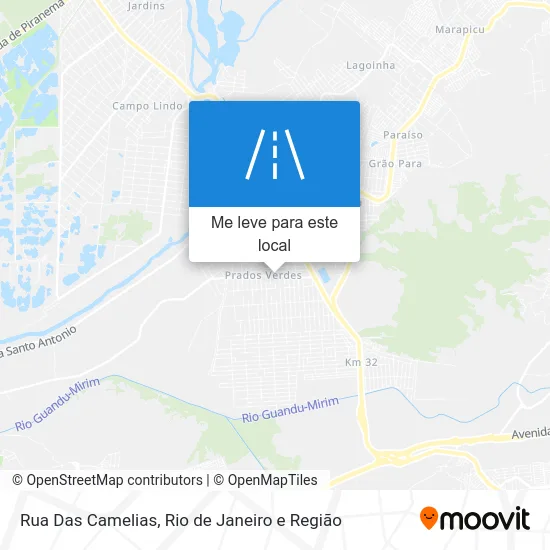Rua Das Camelias mapa