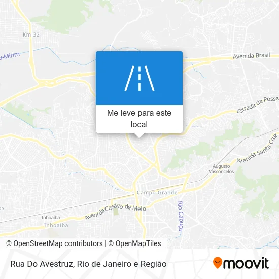 Rua Do Avestruz mapa