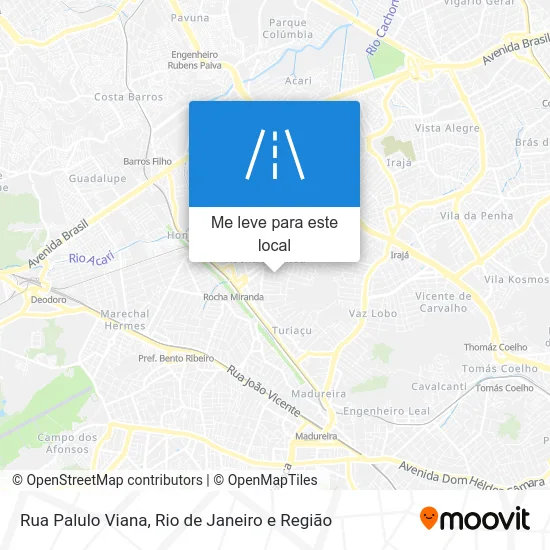 Rua Palulo Viana mapa