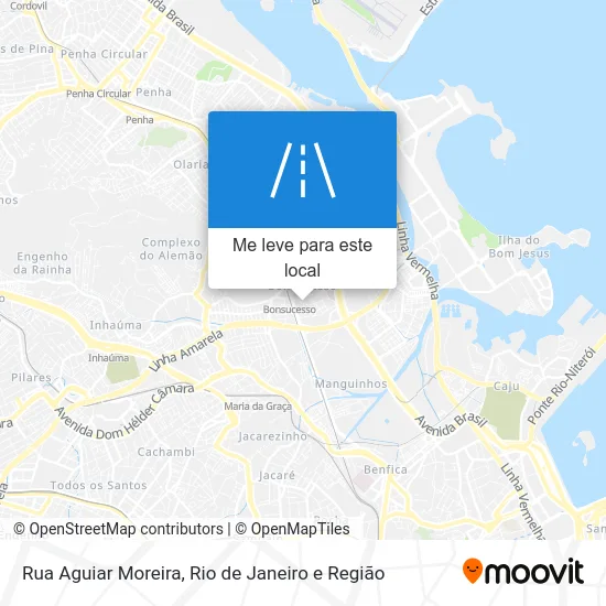 Rua Aguiar Moreira mapa