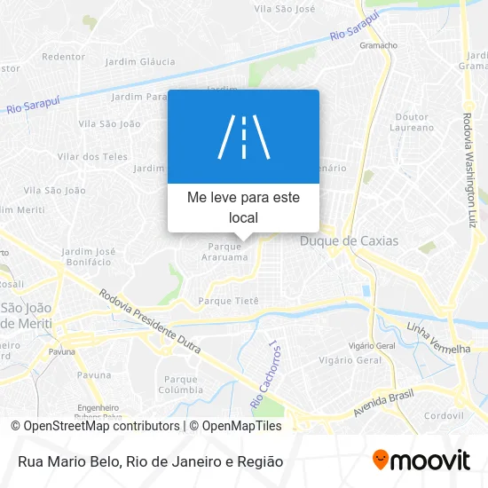 Rua Mario Belo mapa