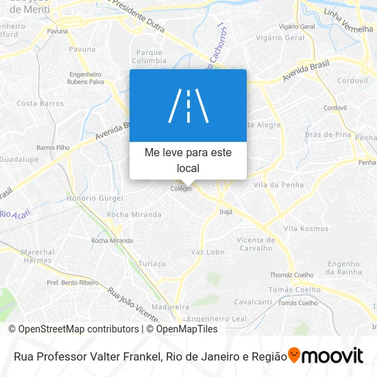 Rua Professor Valter Frankel mapa