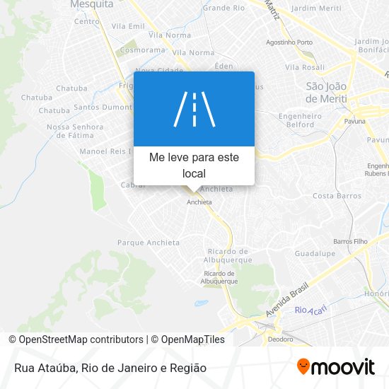 Rua Ataúba mapa