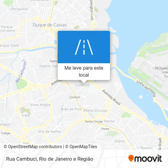 Rua Cambuci mapa