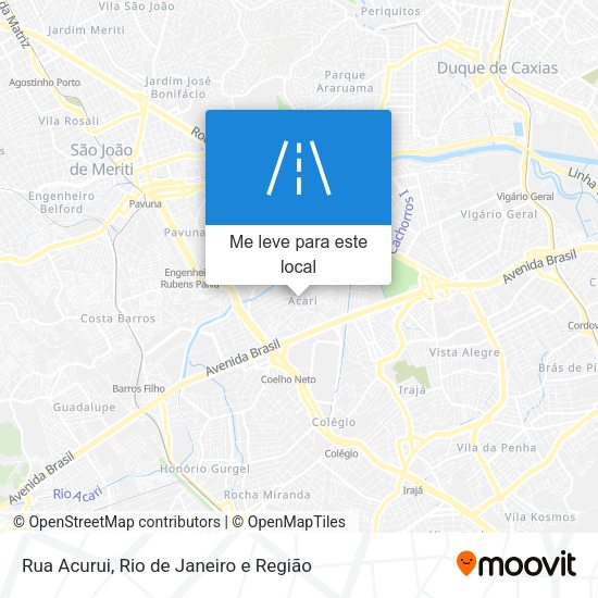 Rua Acurui mapa