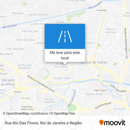 Rua Rio Das Flores mapa