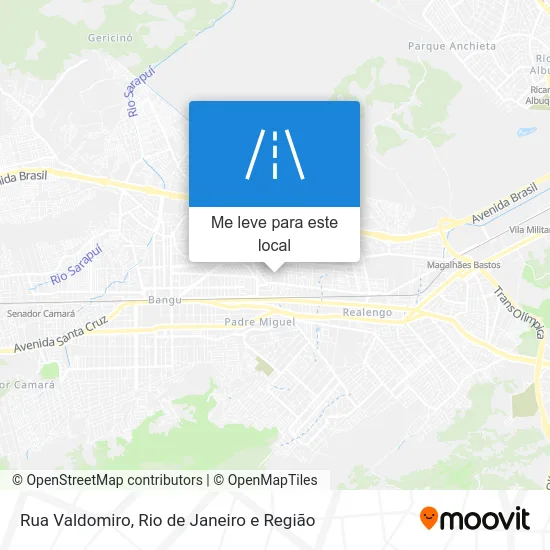 Rua Valdomiro mapa