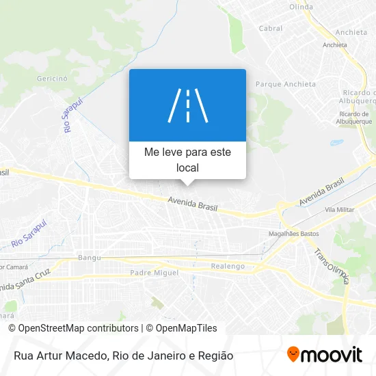 Rua Artur Macedo mapa