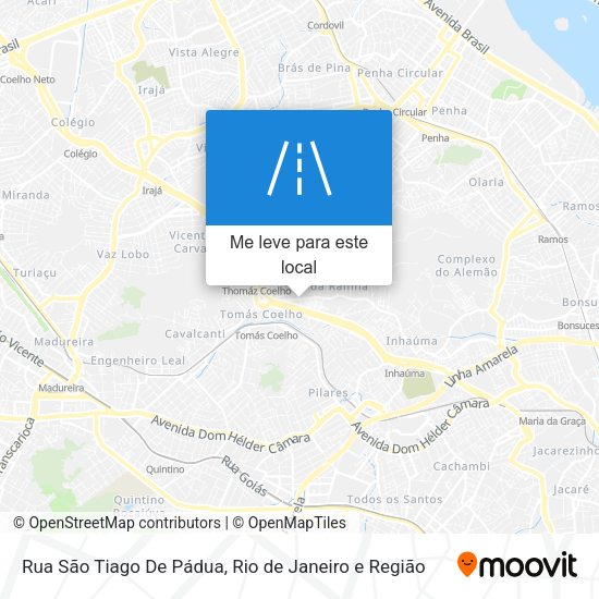 Rua São Tiago De Pádua mapa