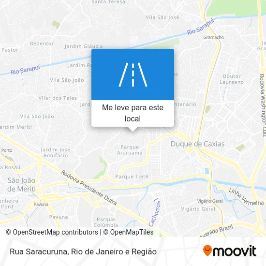 Rua Saracuruna mapa