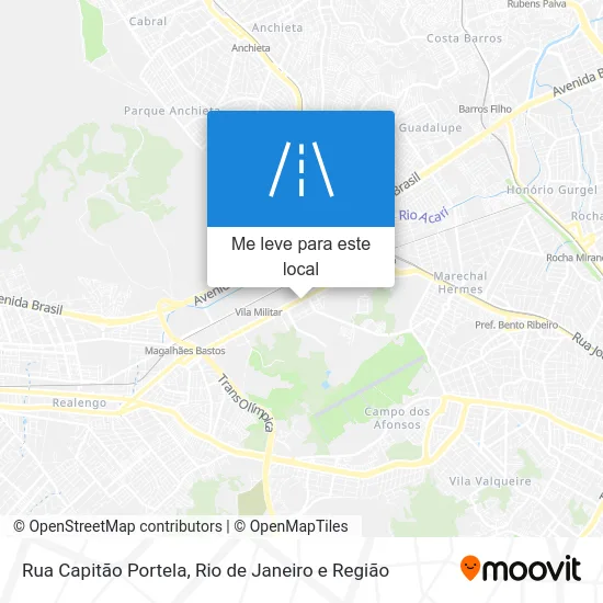 Rua Capitão Portela mapa