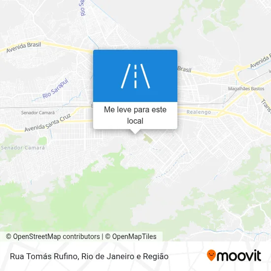 Rua Tomás Rufino mapa