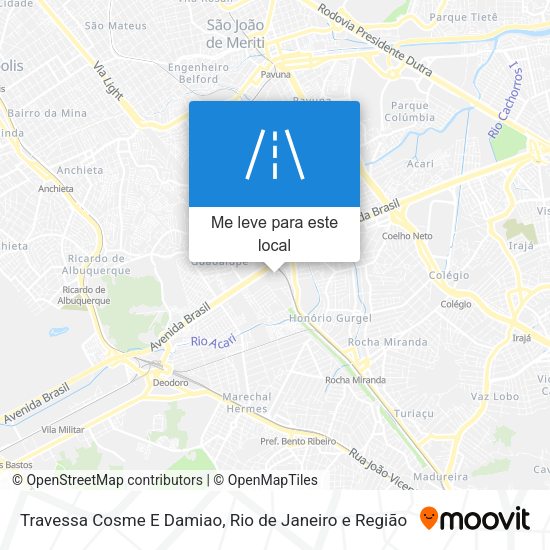 Travessa Cosme E Damiao mapa