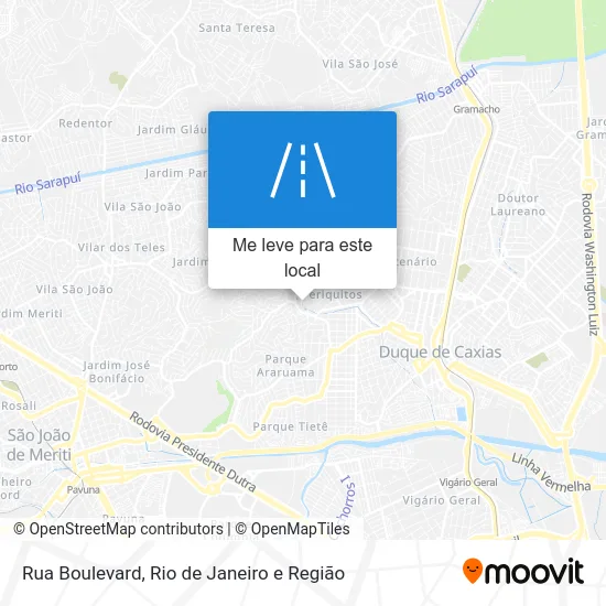 Rua Boulevard mapa
