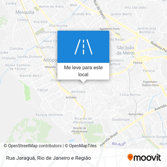 Rua Jaraguá mapa