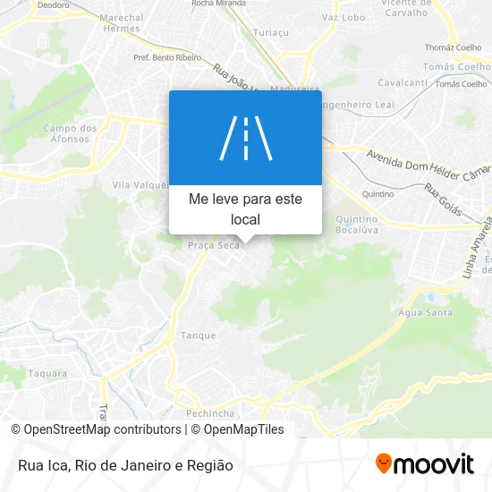 Rua Ica mapa