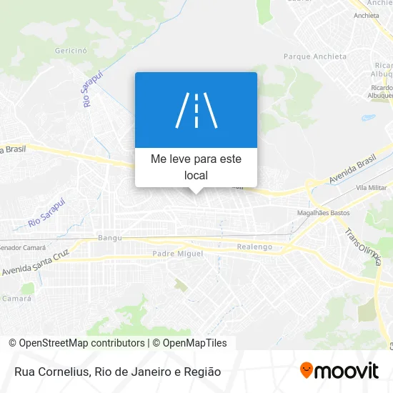 Rua Cornelius mapa
